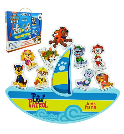 Дерев'яна іграшка KidsHits Paw Patrol арт. KH20/048 (24шт) баланс у короб. 26,5*3*23 см
