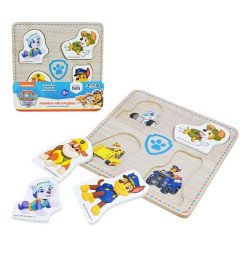 Дерев'яна іграшка KidsHits Paw Patrol арт. KH20/051 (100шт) вкладиші у плівці 14,8*14,8*0,6 см