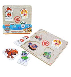 Дерев'яна іграшка KidsHits Paw Patrol арт. KH20/052 (100шт) вкладиші  у плівці 14,8*14,8*0,6 см
