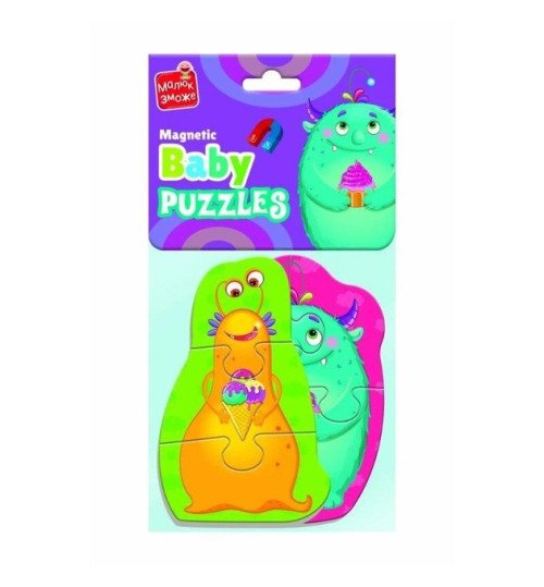 Гра розвиваюча Vladi Toys пазли бейбі магнітні Малюк зможе 
