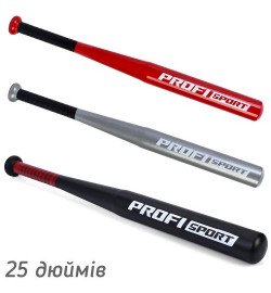 Біта MS 4637-25 (24шт) метал, 25дюймів, 3 кольори, у пакеті