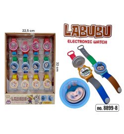 ДИТЯЧИЙ ГОДИННИК LABUBU 8899-8 (В БЛОЦІ 12 ШТ)