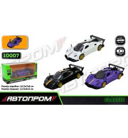 Іграшка машина мет. АВТОПРОМ  арт. 10007 (48шт/2) 5 inch,3 кольори Pagani Zonda Revolucion, відкр.д