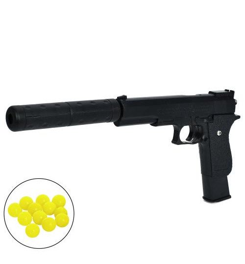 Пістолет K2011-K+ (60шт) 32см, пластикові кулі, у пакеті, 18-23-3см