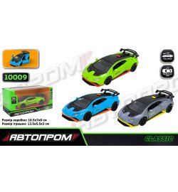 Іграшка машина мет. АВТОПРОМ  арт. 10009 (48шт/2) 5 inch,3 кольори Lamborghini Huracon STO, відкр.д