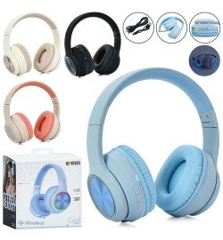 Навушники HZ-BT623 (24шт) бездротові, Bluetooth, акум, TFслот, FM, світло,USBзарядне, 4 кольори, в