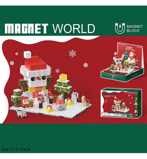 Конструктор магніт. арт. T9924 (6шт/2) My world   короб. 30*21,5*6,5см