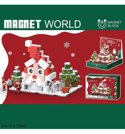 Конструктор магніт. арт. T9927 (6шт/2) My world   короб. 30*21,5*6,5см