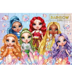 Гра-головоломка. Набір пазлів Rainbow High Creative Crystals, 60 елементів