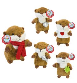 М'яка іграшка Plush and Co арт. PLC25008  (60шт)  видреня 15*20*22 см 5 видів  22 см