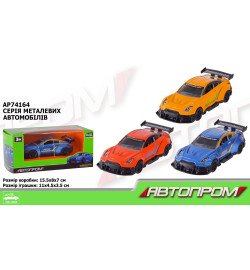 Машина мет. АВТОПРОМ арт.  AP74164 (96шт/2) 1:36,3 кольора,короб.15*8*7см