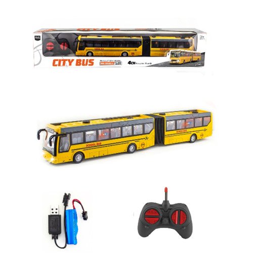 Автобус HT226 (12шт) р/к, акум, 36,5см, 1:32, світло, гумові колеса, USBзарядне, в кор-ці, 51-10-7,