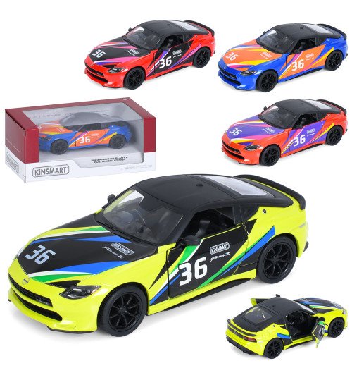 Машина KT5443WF (24шт) метал, інерція, 1:36, 12см, відчиняються двері, гумові колеса, 4 кольори, в