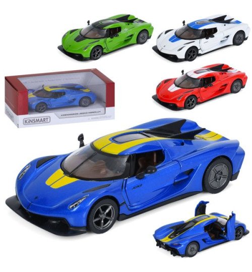 Машина KT5473WF (24шт) метал, інерція, 1:36, 12,5см, відчиняються двері, гумові колеса, 4 кольори,