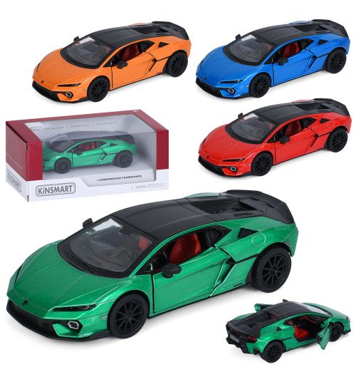 Машина KT5482W (24шт) метал, інерція, 1:38, 12см, відчиняються двері, гумові колеса, 4 кольори, в к