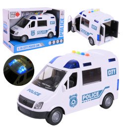 Машина  арт. ZY222A (48шт/2)  батар. Поліція, світло,звук,двері відчиняються, короб. 26*11,5*16,5см