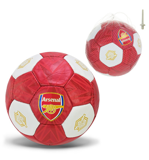 М'яч футбол. арт. FP113 (30шт) ARSENAL  №5, PU 420 грам, 32 панелі,Пакістан,сітка+голка у комплекті