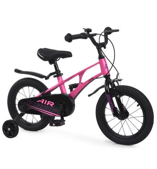 Велосипед дитячий PROF1 AIR Standart Plus 14д. MB 141060 pink (1шт) SKD75,магнез.рама,ст.вилка,ст.о