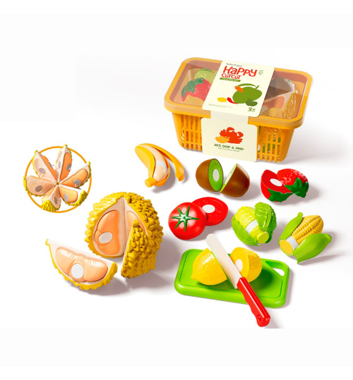 Продукти 666-145 (24шт) на липучці, овочі, фрукти, ніж, дошка, кошик, в карт.обгортці, 22,5-16-10,5