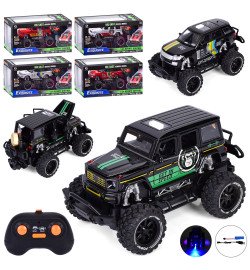 Джип HCL-8201-2C (8шт) р/к2,4G, метал, акум., 19см, 1:24, пара/дим, відчиняються двері, світло, гум