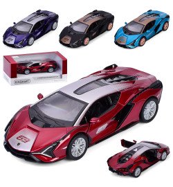 Машина KT5431WF (24шт) інерція, метал, 1:40, 12,5см, відчиняються двері, гумові колеса, 4 кольори,