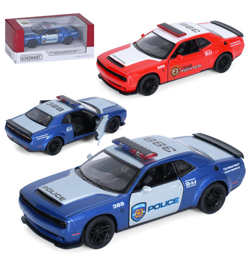 Машина KT5461WPR (24шт) метал, інерція, 1:40, 12,5см, відчиняються двері, гумові колеса, 2 види (1