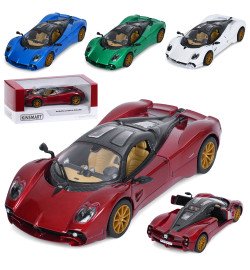 Машина KT5483W (24шт) інерція, метал, 1:36, 12,5см, відчиняються двері, гумові колеса, 4 кольори, в