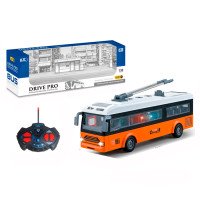 Тролейбус BJL047 (18шт) р/к, 28-8-в10,5см, 1:30, світло, на бат-ці, в коробці, 39-13,5-9см