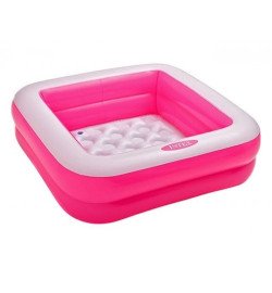 Intex Басейн 57100 NP (6) розміром 85-85-23см, висота борта 18см, обсяг: 60л, від 1-го року