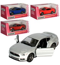 Модель легкова 5'' KT5386W FORD MUSTANG GT (2015) метал.інерц.відч.дв.4коль.кор./96/