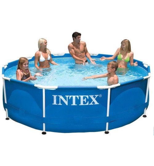 Intex Басейн каркас 28210 (1) круглий, /6+років/, в коробці, 366*76см, 6,503 л [Коробка]