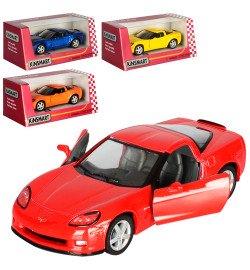 Машинка метал. KINSMART KT 5320 W (24шт) інер-я, 1:36 CHEVROLET CORVETTE Z06 2007, в кор-ці