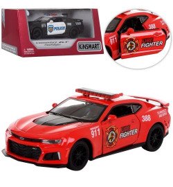 Модель легкова 5' KT5399WPR 2017 Camaro ZL1 Police/FireFighter метал.інерц.відчин.дв.2в.кор./96/