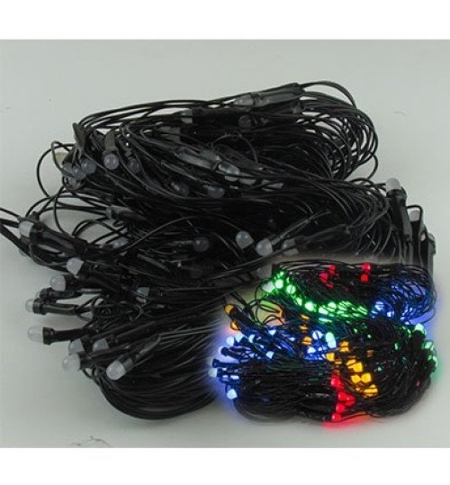 Гірлянда електрична кольорова сітка 200л LED (6366)