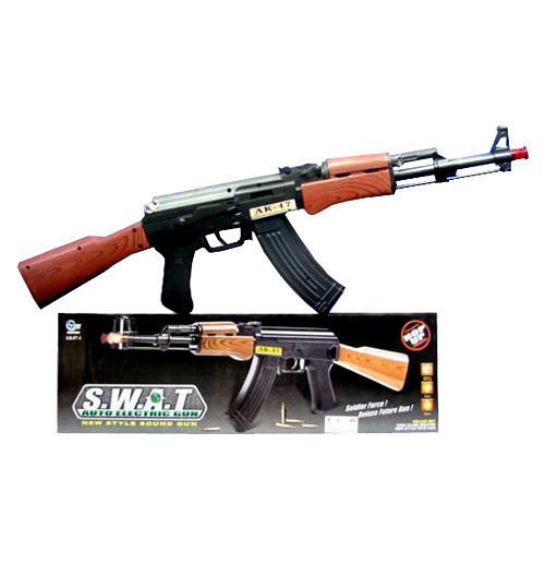 Автомат арт. АК47-1 (72шт/2) батар. світло. короб.,47*14,5*4см
