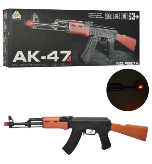 Автомат F827A (36шт) 62см, звук, світло, вібро, на бат-ці, в кор-ці, 47-18-3,5см