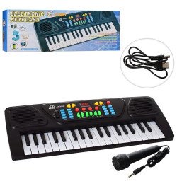 Синтезатор MQ-3768D (36шт) 43см, 37 клавіш, мікрофон, заапісь, демо, USB зарядний, в кор-ці, 43-17-6см