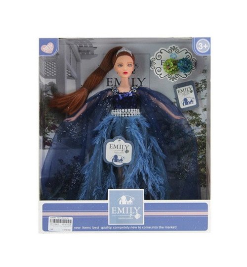 Лялька Emily арт. QJ089D (48шт/2) з аксес, короб. 25,8*6,5*32,5 см