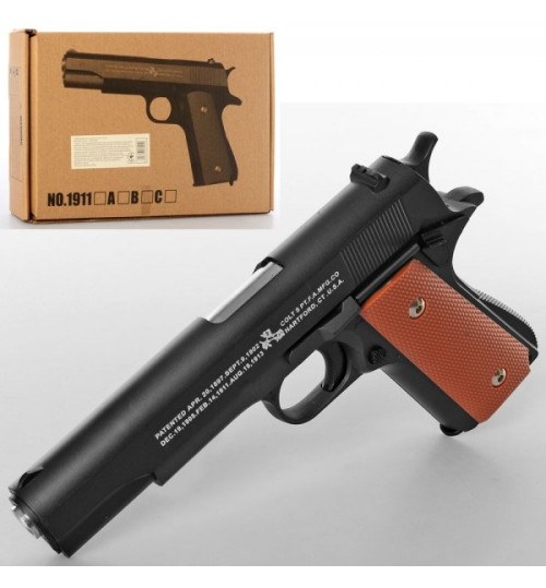Пістолет 1911B (24шт) метал, на кулях , 22см, в кор, 26-17,5-4,5см