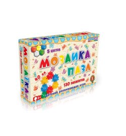 Мозаїка-пазл №5 (130 деталей, d = 40mm), коробка
