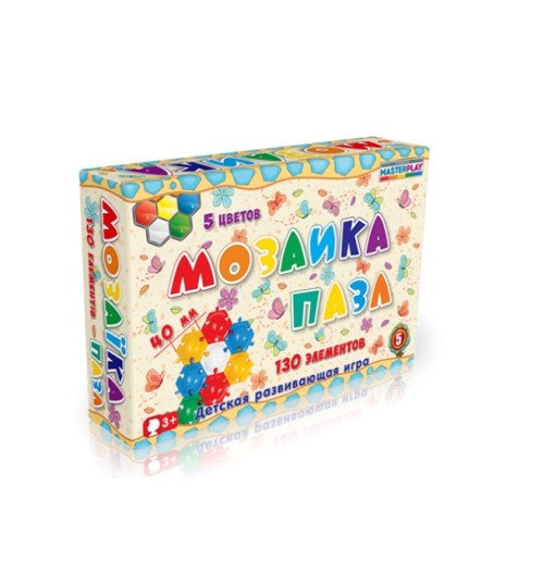 Мозаїка-пазл №5 (130 деталей, d = 40mm), коробка