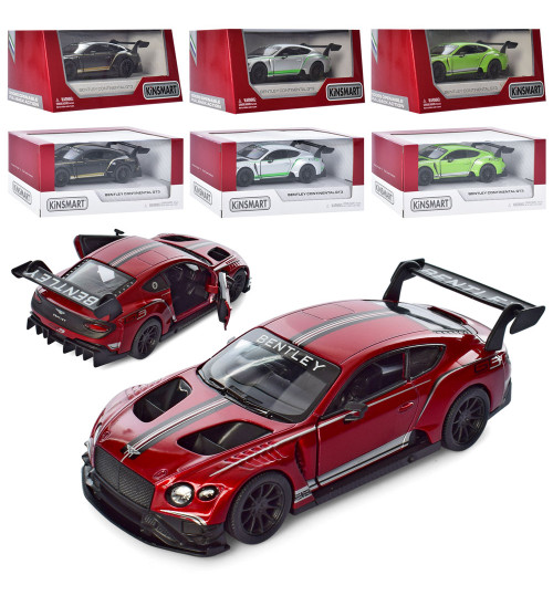 Модель легкова 5'' KT5417W Bentley Continental GT3 метал.інерц.відкр.дв.4кол.кор./96/