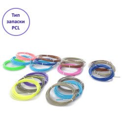 PCL філамента (запаска) Y784-1 (50шт) тип філамента - PCL, пластик для 3D ручки, 3шт, мікс, кул, 12-12-2с