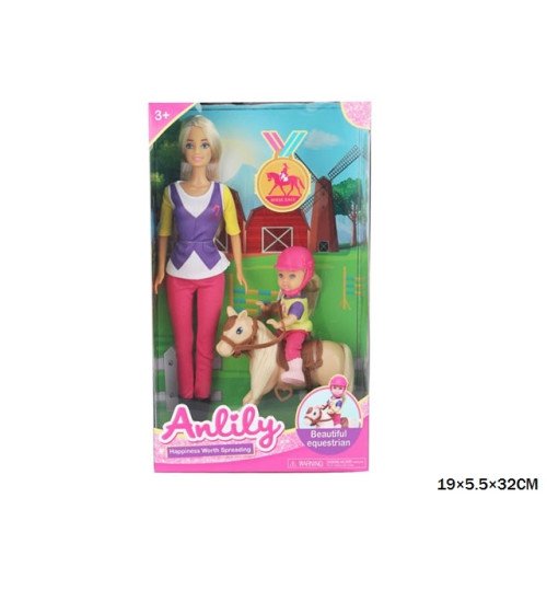 Лялька Anlily 30см 99238 з дитиною та поні кор.32*5,5*19 /48/