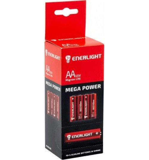 Бат. Enerlight Mega Power LR6 AA трей 4/40