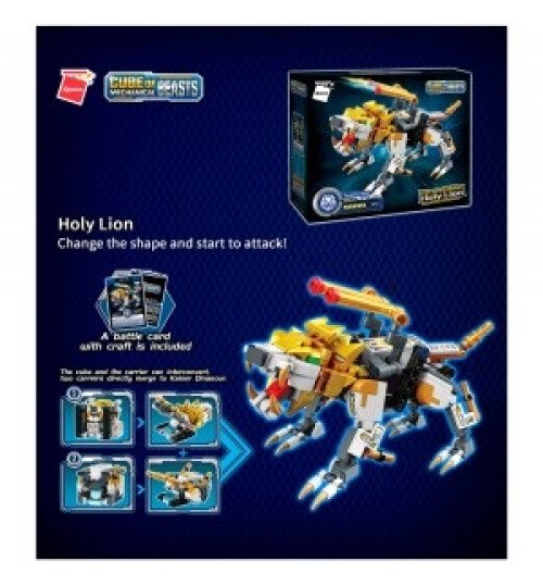 Конструктор Qman 41224 Cube of mechanical beasts-Holy Lion 273дет.кор.24*7*20 /24/