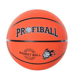 М'яч баскетбольний PROFIBALL VA 0001 (40шт) розмір7, гума, 8 панелей, малюнок-друк, 510г