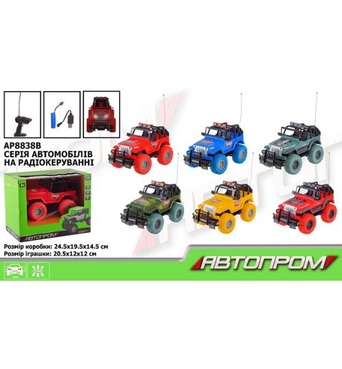 Машини р/к  АВТОПРОМ  арт. AP8838B (36шт) акум., короб. 22*12,5*10,5см