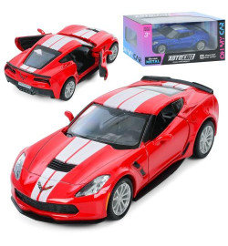 Машина AS-3104 (48шт) АвтоСвіт, Chevrolet Corvette Grand Sport, метал, інерц, 12см, відчиняються дв
