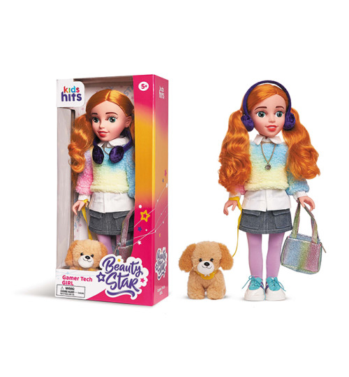 Лялька арт. KH33/002 (8шт) Beauty Star, Gamer Tech, з пітомцем,та сумочкою, лялька 46 см короб. 23,